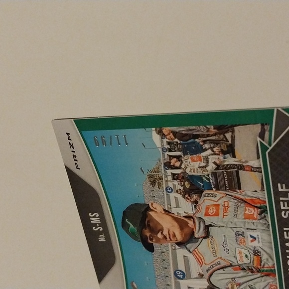 2021 Prizm Purple Michael Self NASCAR Autographed Card 11/99 - Picture 4 of 4